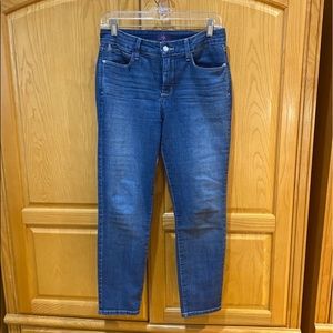 NYDJ Womens Straight Leg Denim Blue Jeans Size 4